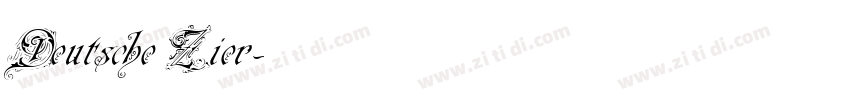 Deutsche Zier字体转换
